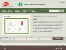 Tablet Screenshot of kpt-recycle.com